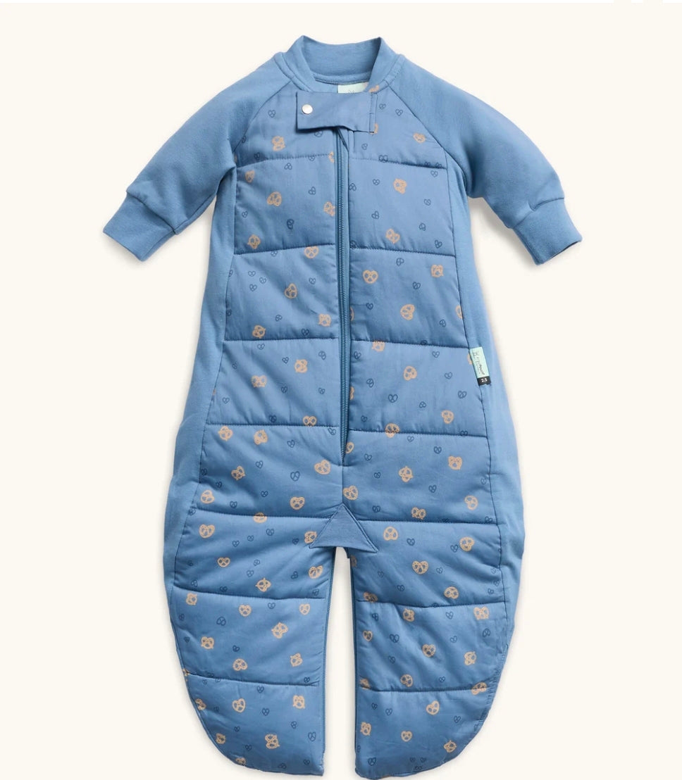 ErgoPouch Sleep Suit Bag Long Sleeve - 2.5Tog - Petite Pretzel