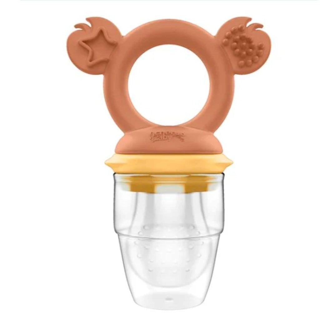 Cherub Baby - Silicone Baby Food Feeder & Teether - Caramel & Mimosa