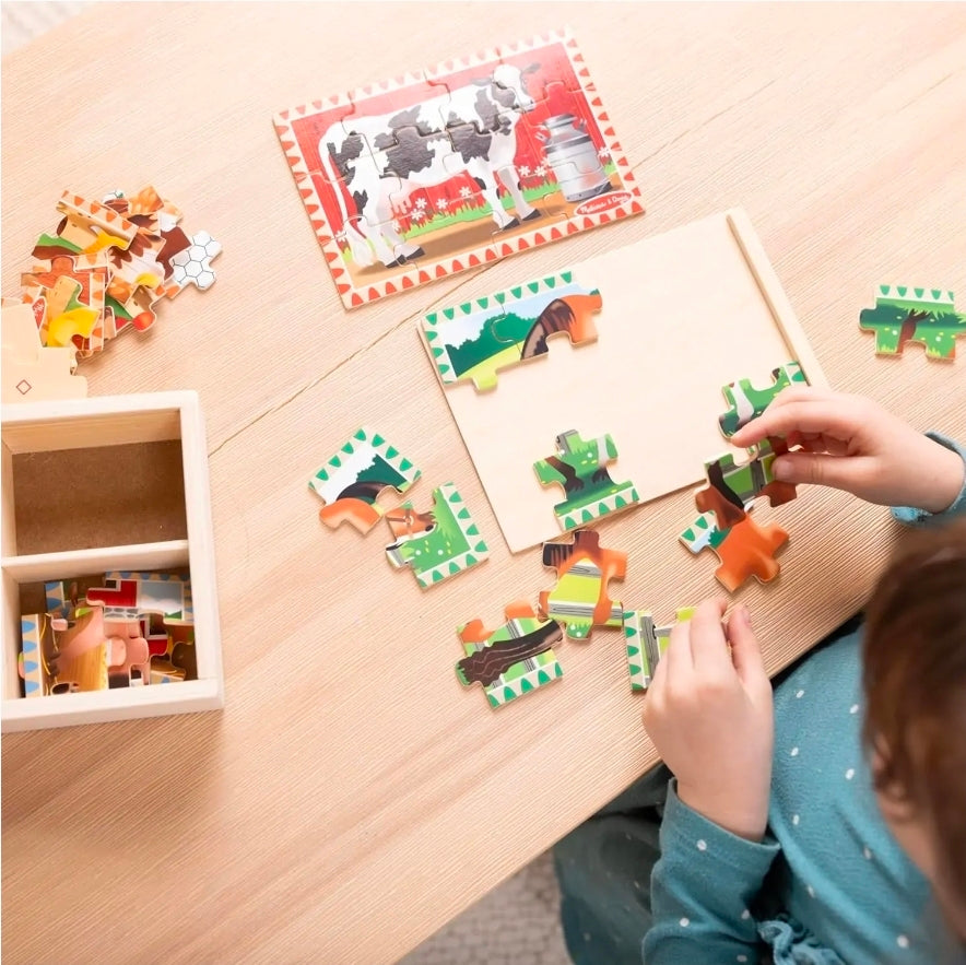 Melissa & Doug - Puzzle In A Box - Farm
