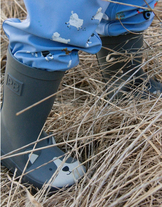 Purebaby - Doggy Gumboots - Charcoal