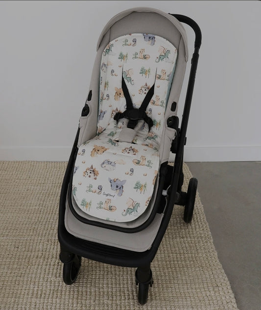 Snuggle Hunny Kids - Organic Universal Reversible Pram Liner - Dragon