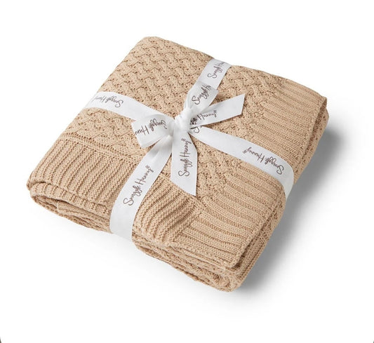 Snuggle Hunny Kids - Organic Diamond knit - Hazlenut