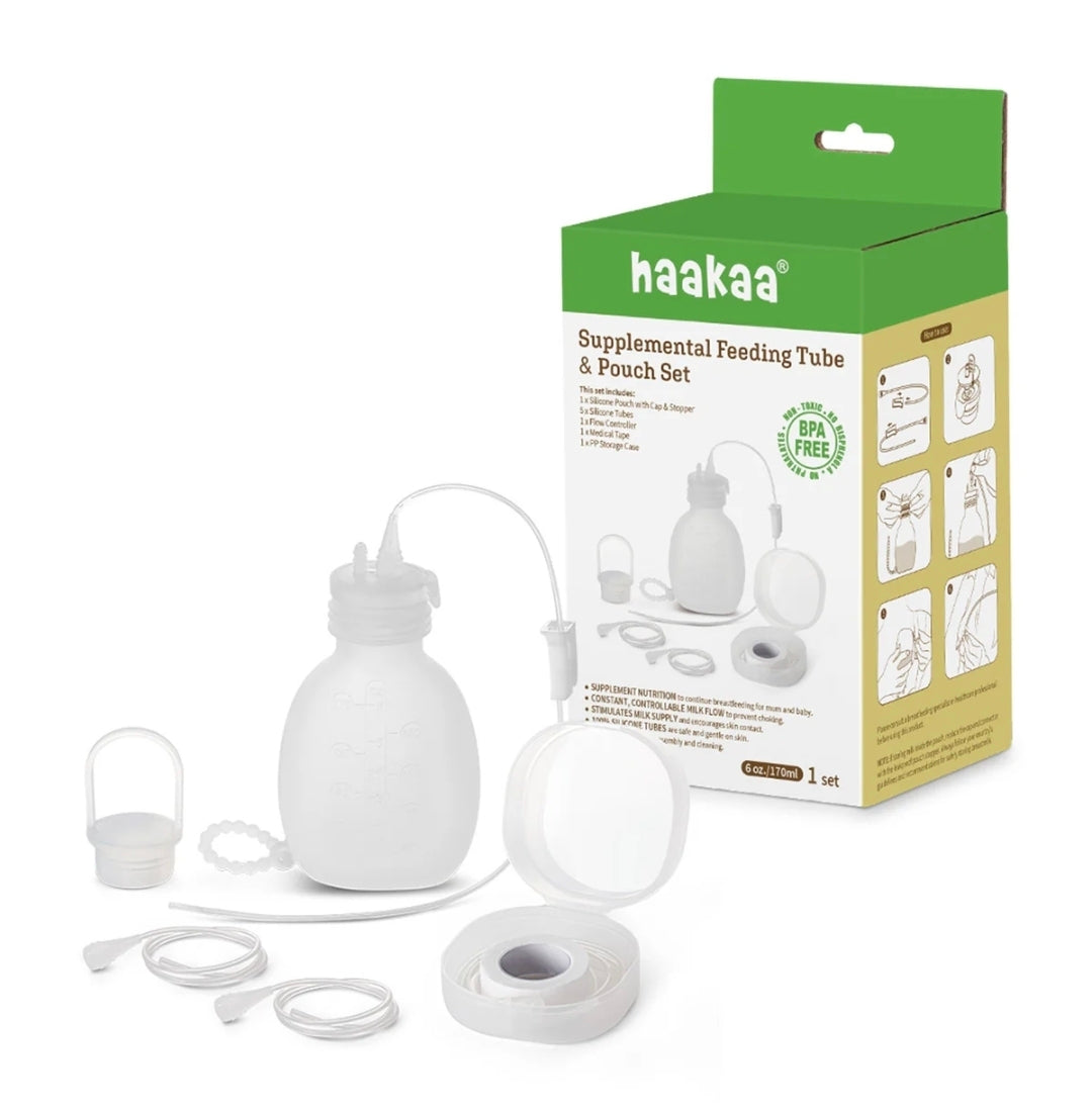 Haakaa - Supplemental Feeding Tube & Pouch Set