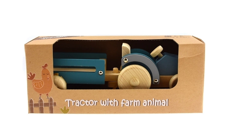 Kaper Kidz - Wooden Tractor With Sheep Dog