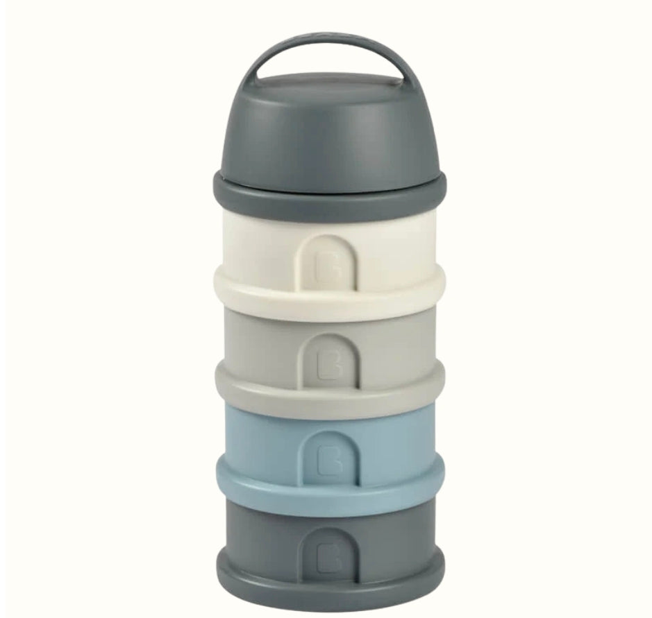Beaba - Formula And Snack Container - Mineral Grey/Blue