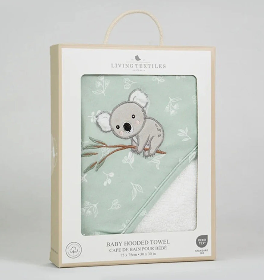 Living Textiles - Baby Hooded Towel - Australiana