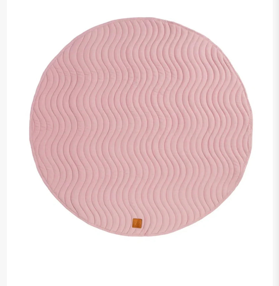 All4Ella Quilted Reversible Linen Playmat - Blush Pink