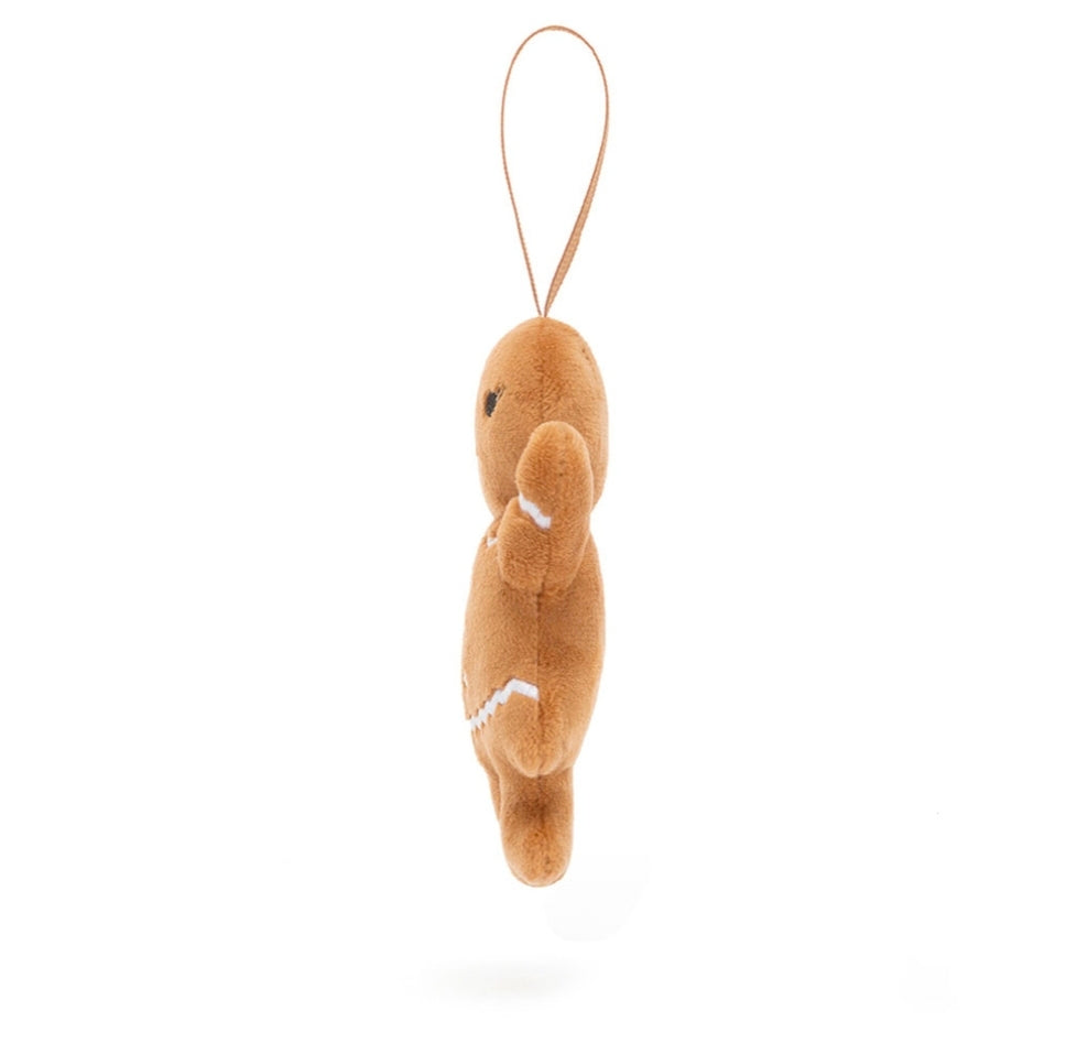 Jellycat- Festive Folly Gingerbread Ruby - Decoration