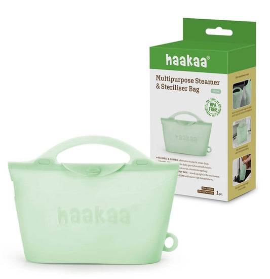 Haakaa - Multipurpose Steamer & Steriliser Bag - Lime