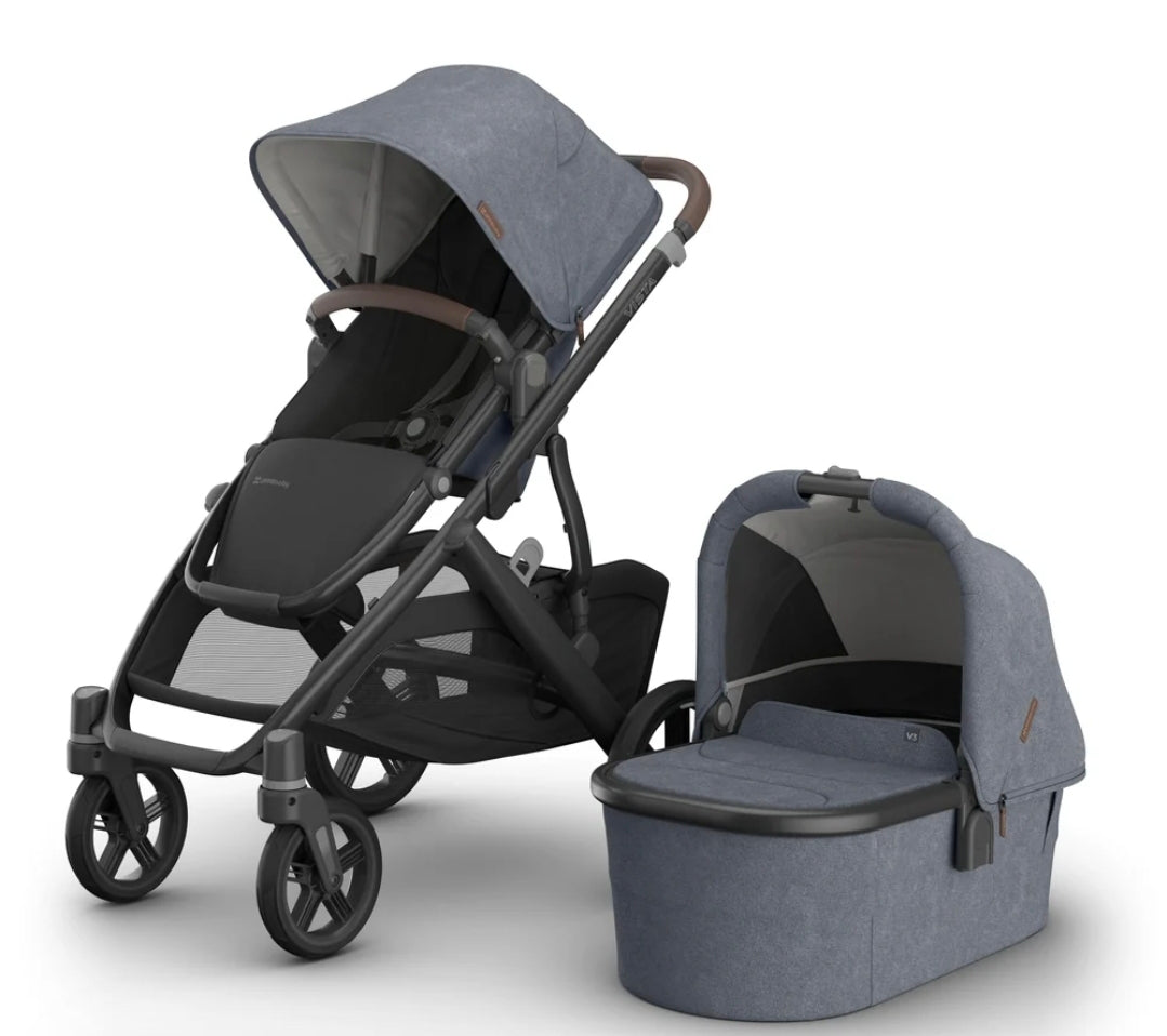 Uppababy - Vista V3 With Bassinet - Dusty Blue Melange (Julian)