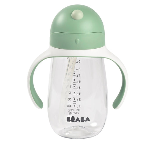 Beaba - Straw Cup 300ml - Sage Green