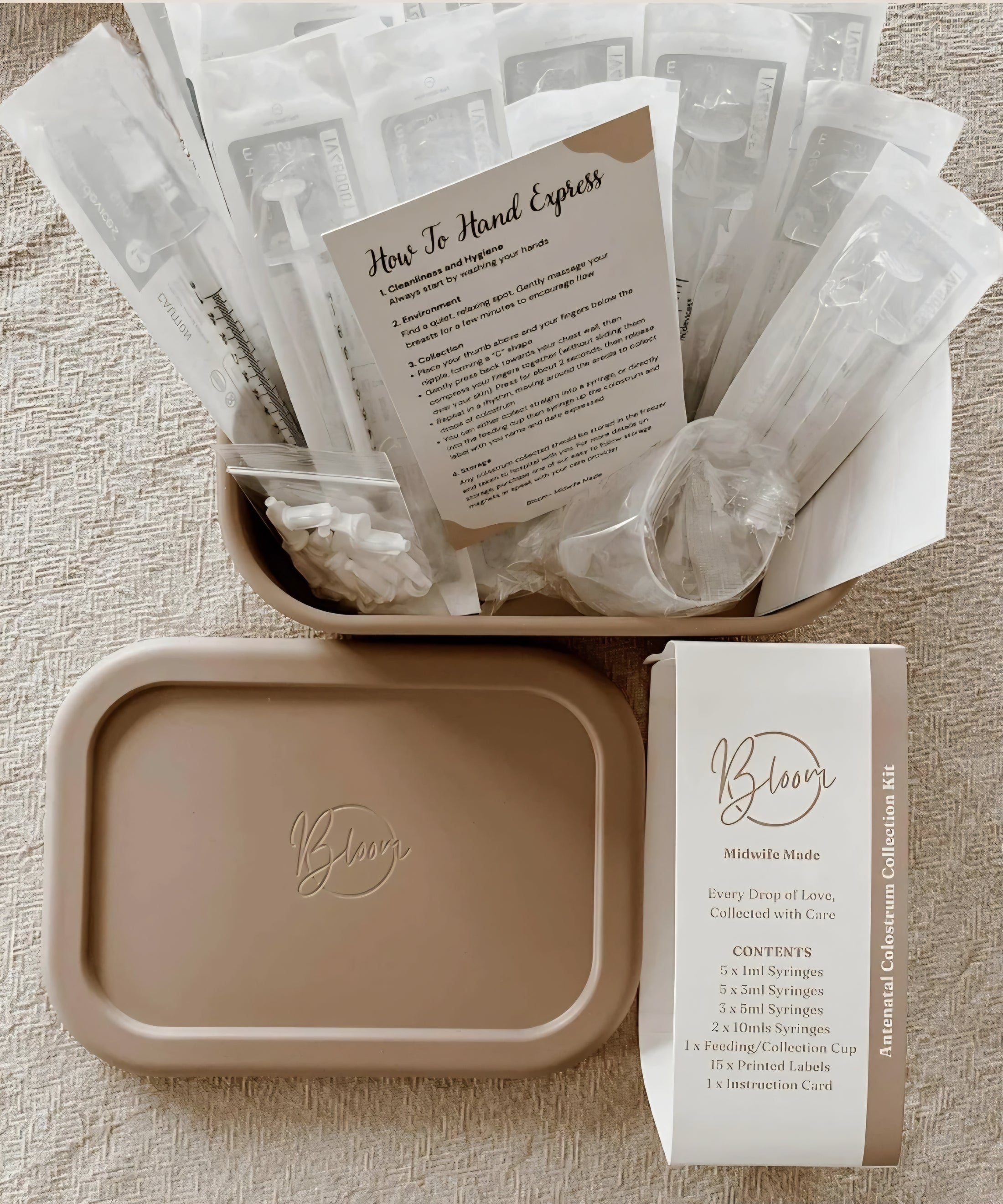 Bloom - Midwife Made - Antenatal Colostrum Collection Kit