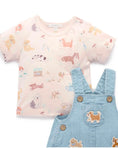 Load image into Gallery viewer, Purebaby - Denim Overall Set - Faded Denim
