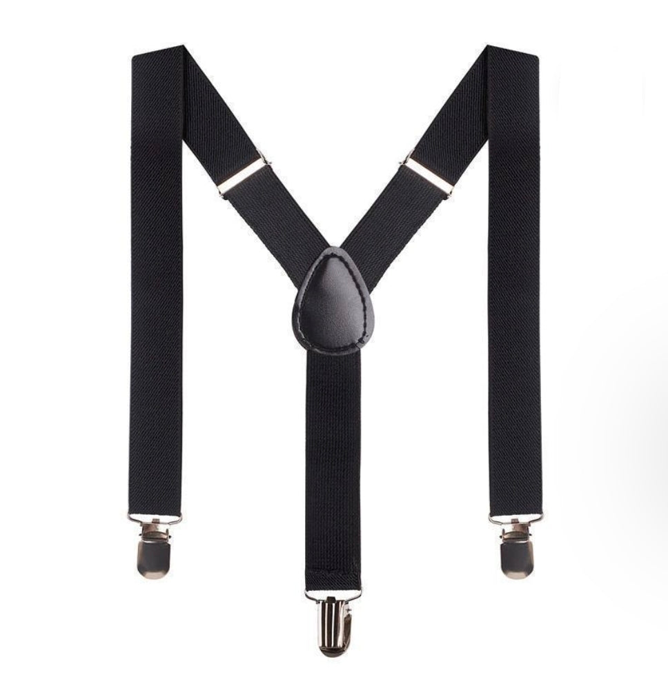 Designer Kidz - Bradley Boys Suspenders - Black