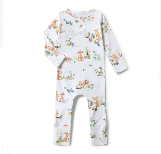 Snuggle Hunny - Organic Growsuit - Easter Bunny