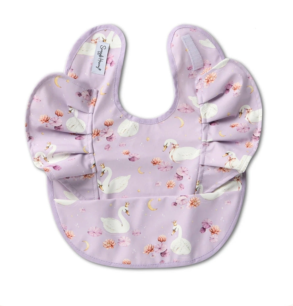 Snuggle Hunny Bib - Swan Lake Frill