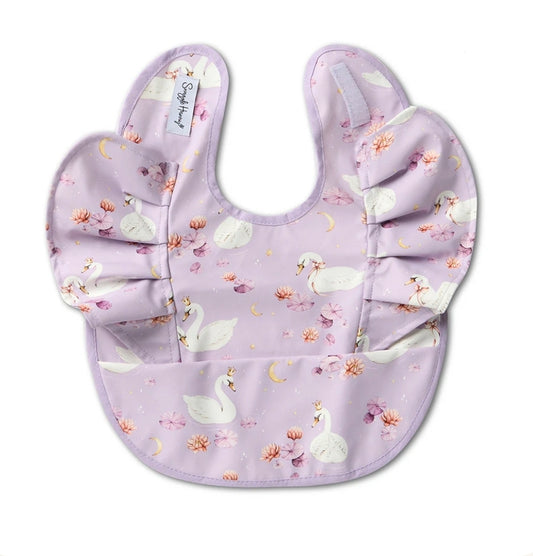 Snuggle Hunny Bib - Swan Lake Frill