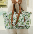 Load image into Gallery viewer, OiOi Fold Up Tote - White Tropical
