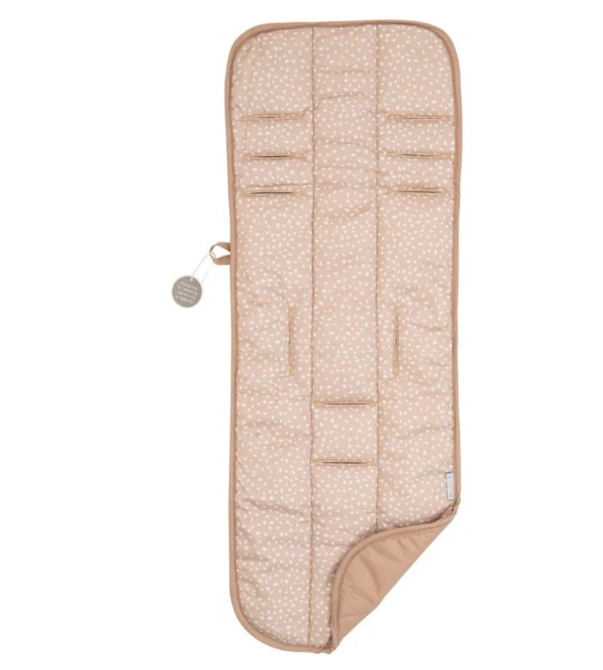 All4Ella - Reversible Pram Liner - Beige Dots