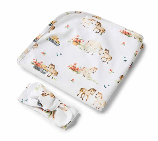 Snuggle Hunny Kids  Wrap Set - Pony Pals