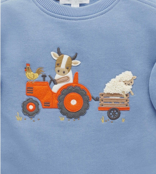 Purebaby - Tractor Windcheater - Bluestone