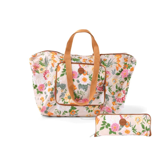 OiOi Fold Up Tote - Garden Party