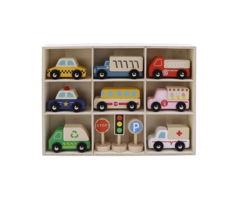 Kaper Kidz - Wooden Transportation & Street Sign Set