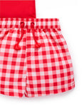 Load image into Gallery viewer, Purebaby - Board Short And Rashie Set - Sunset Gingham
