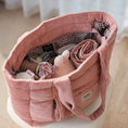 Load image into Gallery viewer, Oioi - Everyday Tote Bag - Corduroy Rose Pink/Gingham
