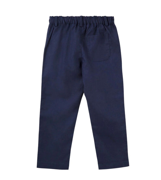 Designer Kidz - Finley Linen Pants - Navy
