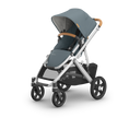 Load image into Gallery viewer, Uppababy - Vista V3 With Bassinet - Stone Blue/Silver (Callum)
