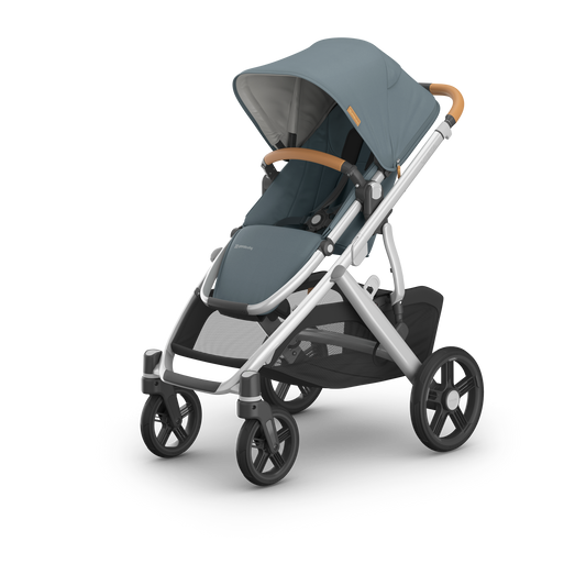 Uppababy - Vista V3 With Bassinet - Stone Blue/Silver (Callum)