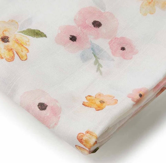 Snuggle Hunny - Organic Muslin Wrap - Poppy