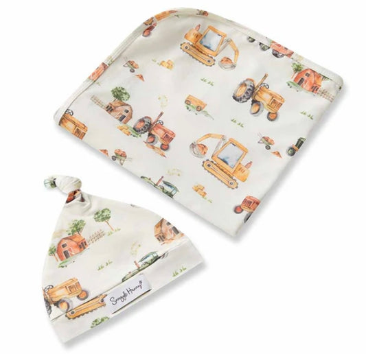 Snuggle Hunny kids - Wrap Set - Diggers And Tractors