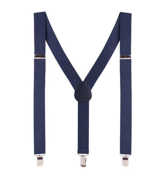Designer Kidz - Bradley Boys Suspenders - Navy