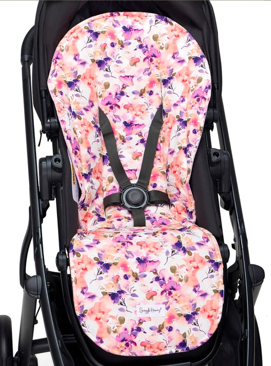 Snuggle Hunny Kids - Organic Universal Reversible Pram Liner - Blushing Beauty