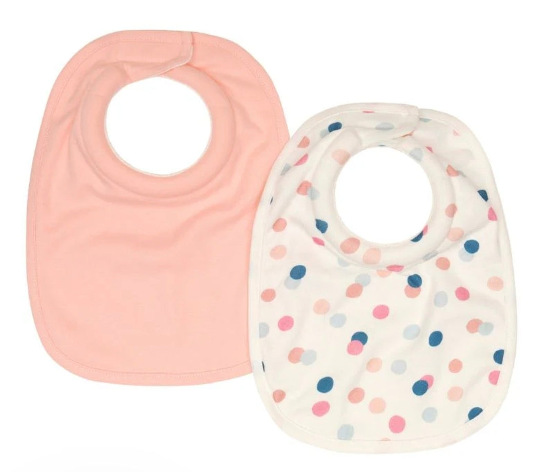 All4Ella - Roll Neck Bib 2pk - Confetti