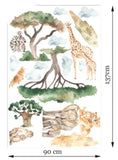 Load image into Gallery viewer, Wall Koala - African Wildlife Parent-Child Series Wall Decal - Elephant Giraffe Lemur - Removable Peel and Stick
