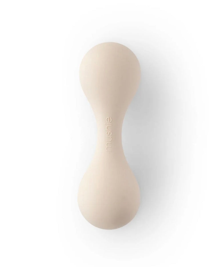 Mushie - Silicone Baby Rattle - Shifting Sand