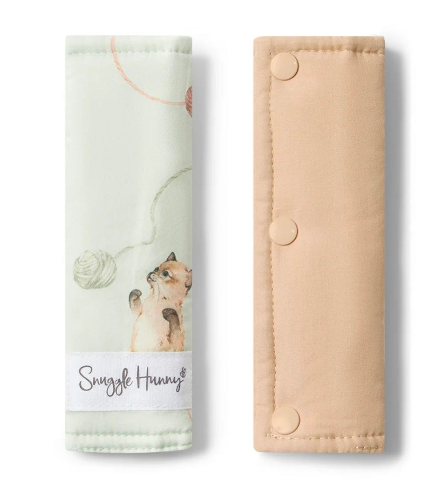 Snuggle Hunny Kids - Universal Reversible Pram Strap Covers - Kittens