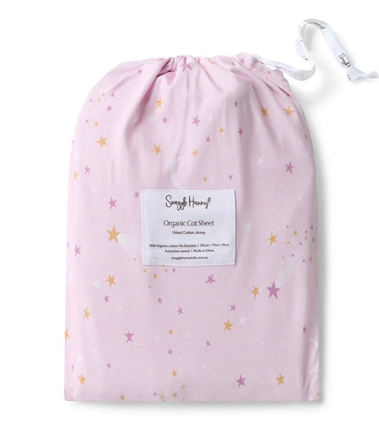 Snuggle Hunny - Organic Cot Sheet - Twinkle