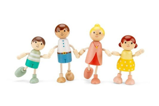Woet - Wooden Doll Family - 4pcs