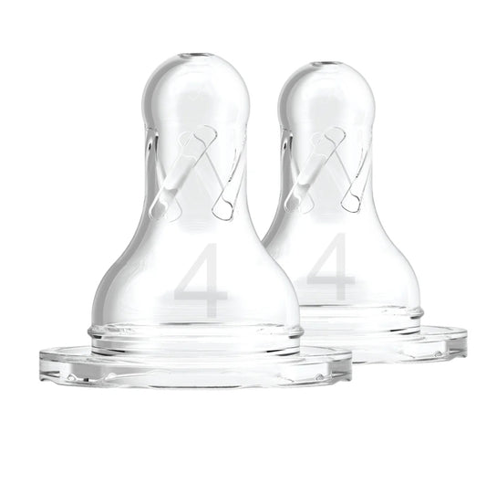 Dr Browns Narrow Teat Level - 4 Silicone 2pk