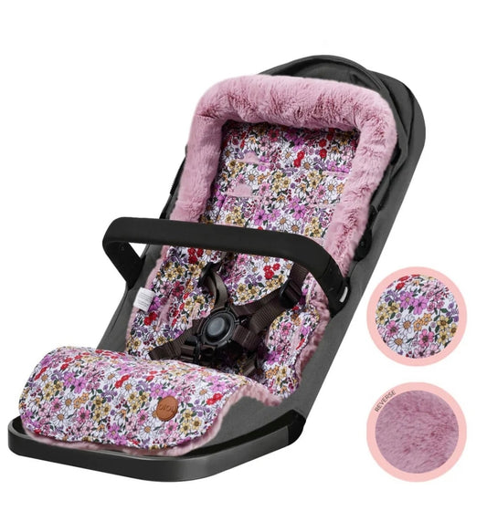 OiOi Cozy Fleece Pram Liner - Daisy