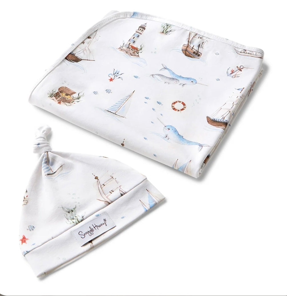 Snuggle Hunny Wrap Set - Set Sail