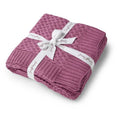 Load image into Gallery viewer, Snuggle Hunny Kids - Organic Diamond Knit Blanket - Mauve

