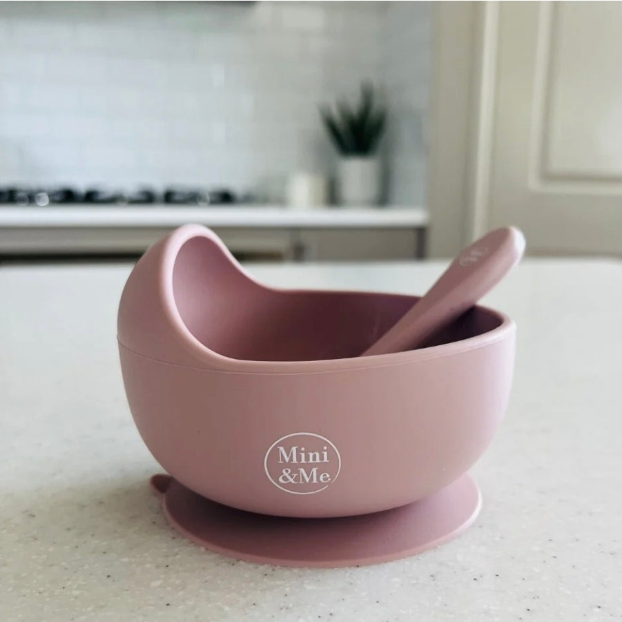 Mini & Me - Bowl & Spoon - Cherry