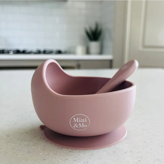 Mini & Me - Bowl & Spoon - Cherry