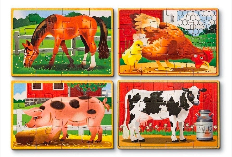 Melissa & Doug - Puzzle In A Box - Farm