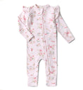 Load image into Gallery viewer, Snuggle Hunny - Organic Convertible Snugglesuit With Frill - Alice’s Tea Party
